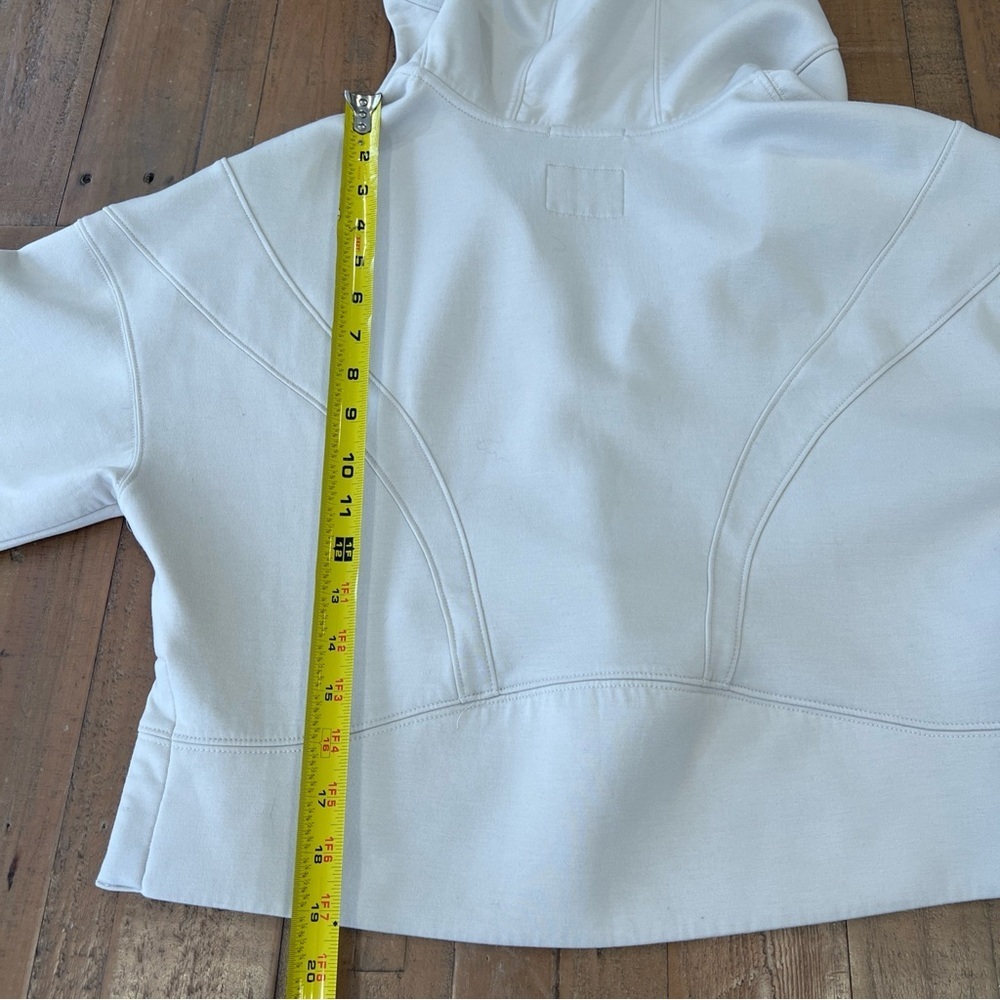 Abercrombie Fitch YPB Half Zip Hoodie Sweatshirt Women’s XS Cement Cropped - Picture 7 of 9